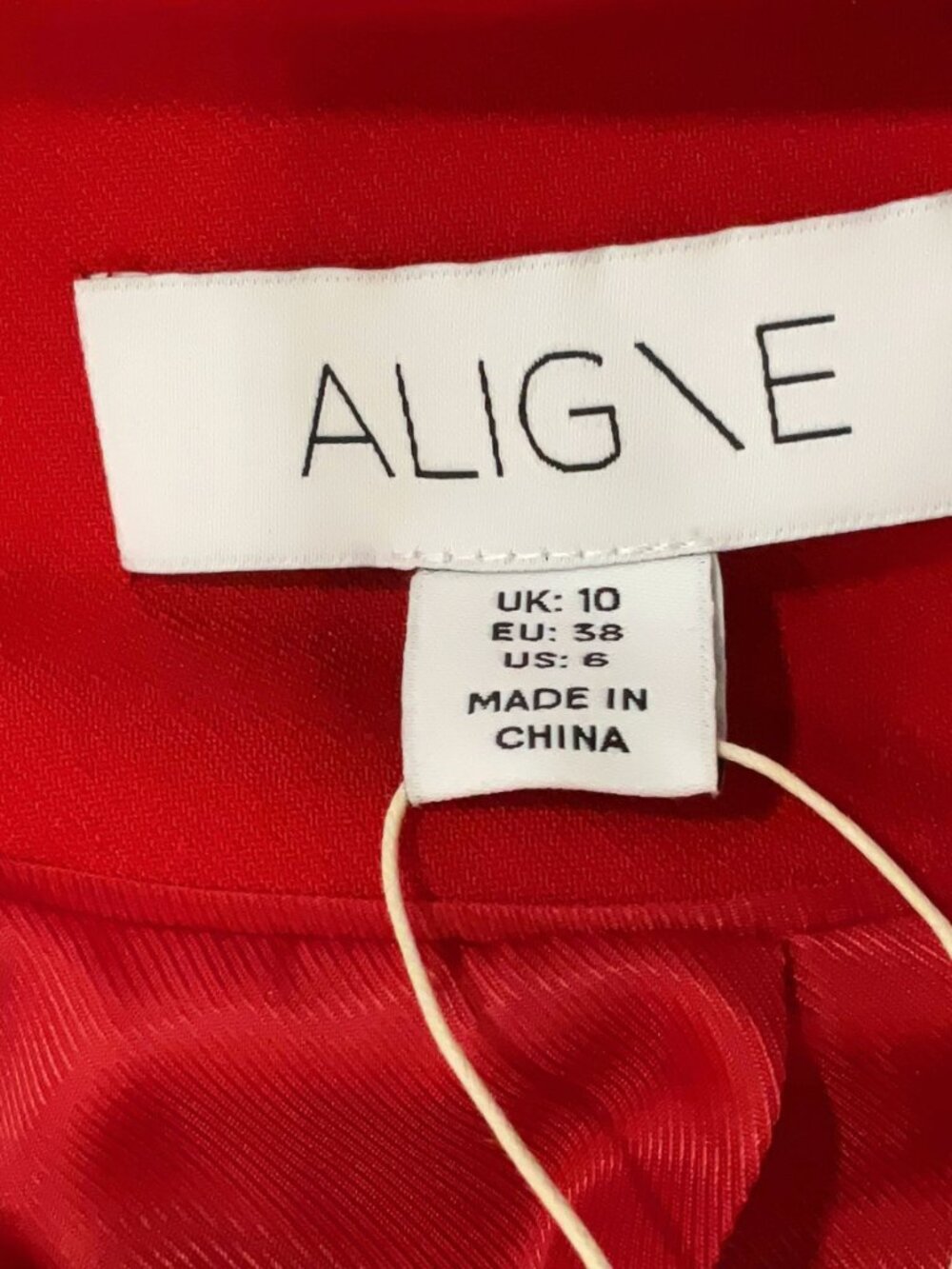 Aligne Red Daphne Waisted Blazer Jacket – Size 6 – NWT New - Picture 4 of 12